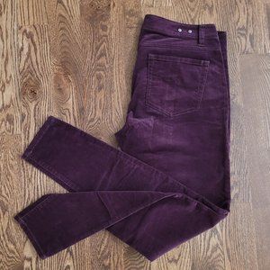 Beautiful Wine-Colored CAbi Corduroy Pants